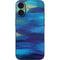 Ocean Blue Brush Stroke by Etta Vee iPhone 16 Skin