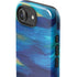 Ocean Blue Brush Stroke by Etta Vee iPhone 16e Impact Case