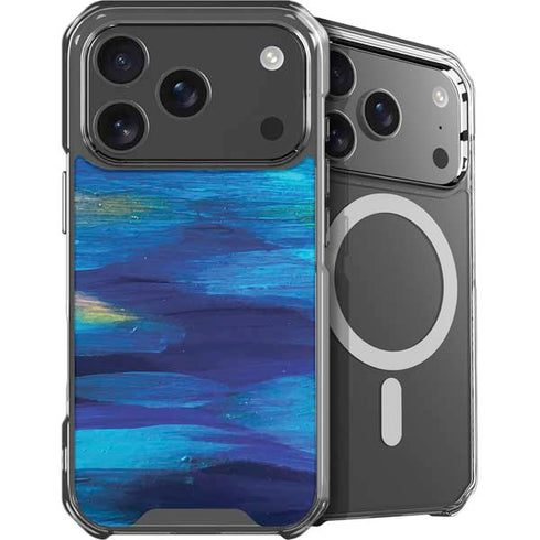 Ocean Blue Brush Stroke by Etta Vee iPhone 18 Pro MagSafe Case