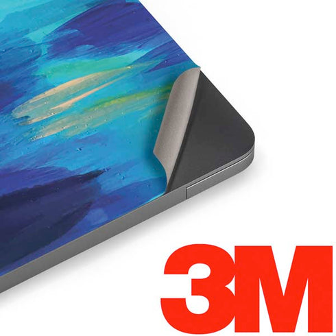 Ocean Blue Brush Stroke by Etta Vee Apple MacBook Air Skin