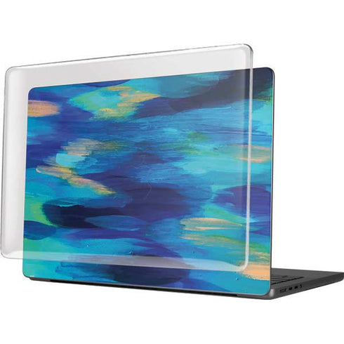 Ocean Blue Brush Stroke by Etta Vee MacBook Pro 14in (2021-24) Case plus Skin