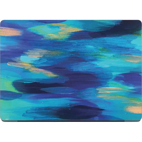 Ocean Blue Brush Stroke by Etta Vee Apple MacBook Pro 14-inch Skin