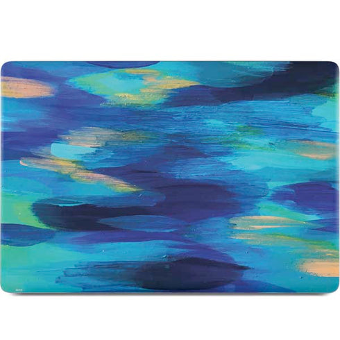 Ocean Blue Brush Stroke by Etta Vee MacBook Skins