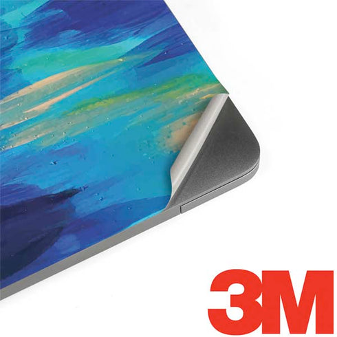 Ocean Blue Brush Stroke by Etta Vee MacBook Skins