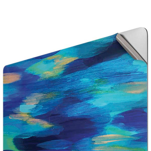 Ocean Blue Brush Stroke by Etta Vee Apple MacBook Pro 16-inch Skin