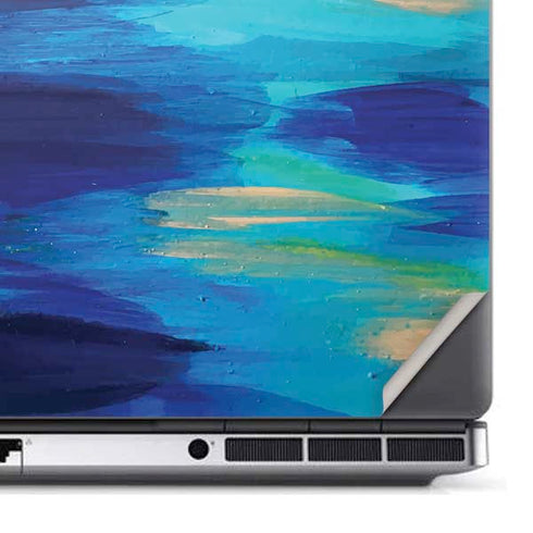 Ocean Blue Brush Stroke by Etta Vee Dell Precision Skin