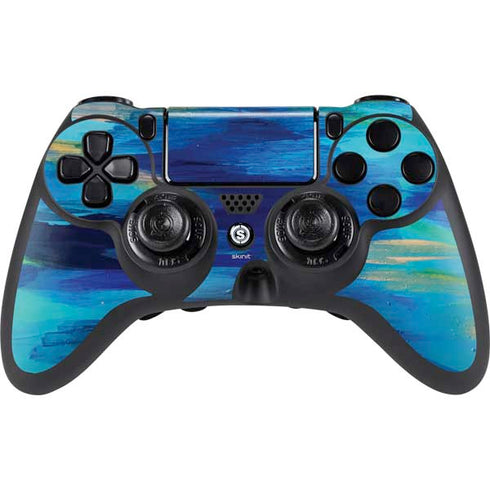 Ocean Blue Brush Stroke by Etta Vee PlayStation PS4 Skins