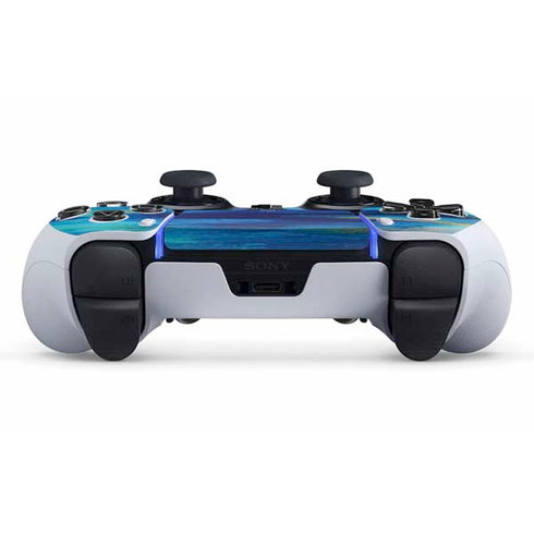 Etta Vee Ocean Blue Brush Stroke PS5 DualSense Edge Pro Controller Skin