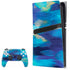 Ocean Blue Brush Stroke by Etta Vee PlayStation PS5 Skins
