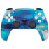 Ocean Blue Brush Stroke by Etta Vee PS5 Pro Disk Bundle Skin