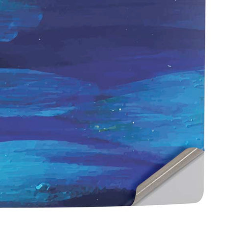 Ocean Blue Brush Stroke by Etta Vee PS5 Pro Disk Console Skin