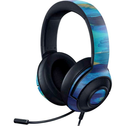 Ocean Blue Brush Stroke by Etta Vee Razer Kraken X Skin