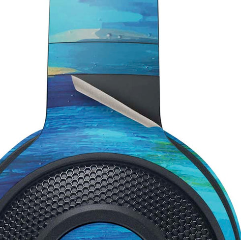Ocean Blue Brush Stroke by Etta Vee Razer Kraken X Skin