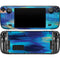 Ocean Blue Brush Stroke by Etta Vee Steam Deck Handheld Gaming Computer OLED Skin