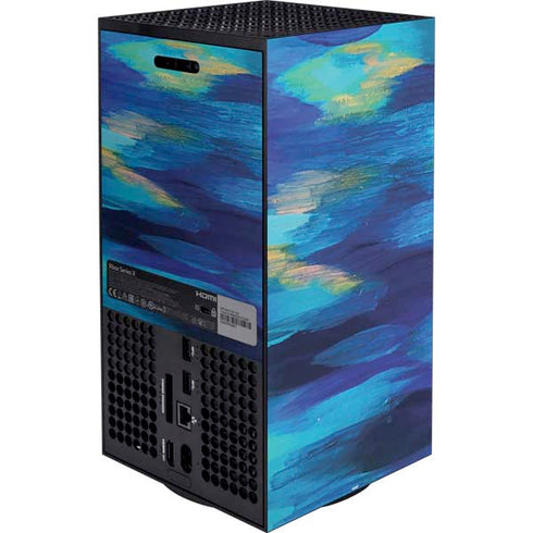 Ocean Blue Brush Stroke by Etta Vee XBox Series X Digital Edition Bundle Skin