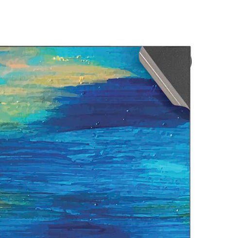 Ocean Blue Brush Stroke by Etta Vee XBox Series X Digital Edition Console Skin