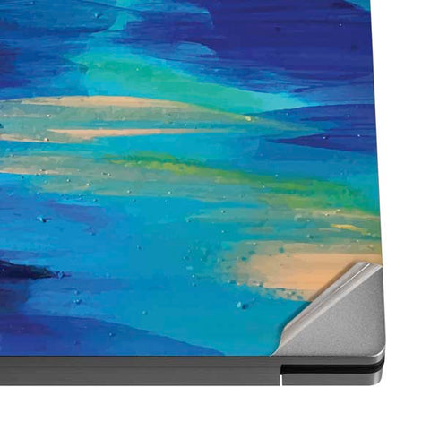Ocean Blue Brush Stroke by Etta Vee Dell XPS Skin