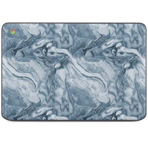 Ocean Blue Marble HP Chromebook Skin