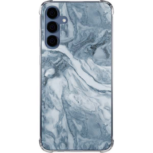 Ocean Blue Marble Galaxy A35 5G Clear Case