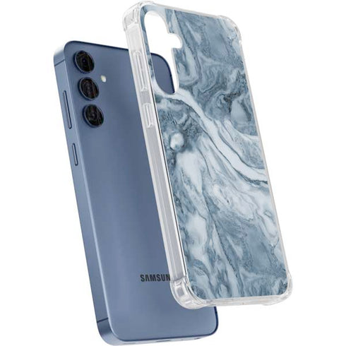 Ocean Blue Marble Galaxy A35 5G Clear Case