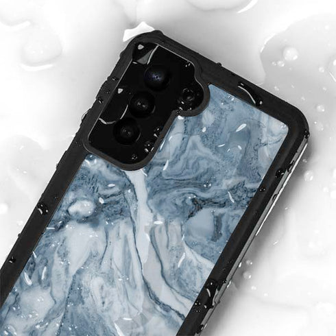 Ocean Blue Marble Galaxy S24 Plus Waterproof Case