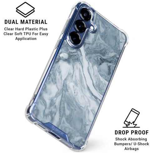 Ocean Blue Marble Galaxy S25 Clear Case
