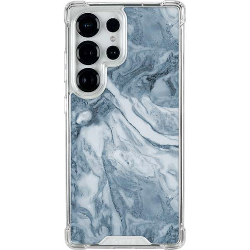 Ocean Blue Marble Galaxy S25 Ultra Clear Case