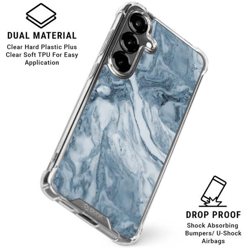 Ocean Blue Marble Galaxy S26 Plus Clear Case