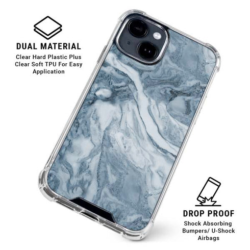 Ocean Blue Marble iPhone 15 Clear Case
