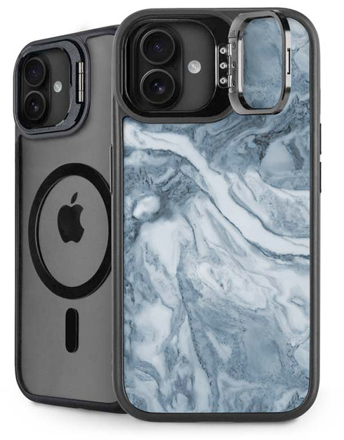 Ocean Blue Marble iPhone 16 Kickstand Case