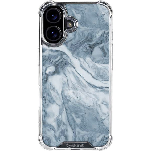 Ocean Blue Marble iPhone 16 Plus Clear Case