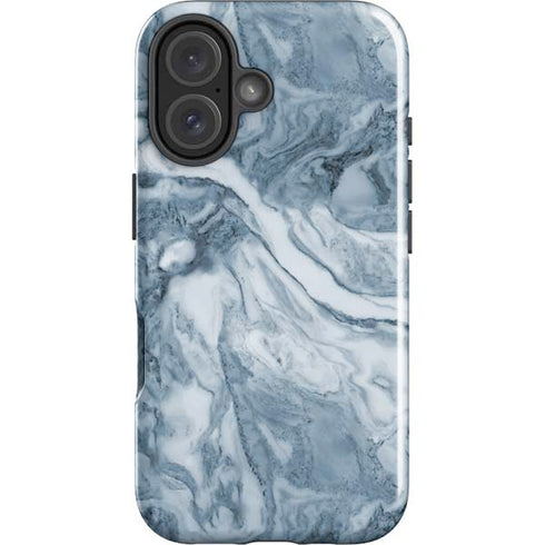 Ocean Blue Marble iPhone 16 Plus Impact Case