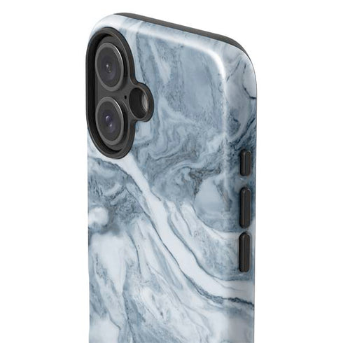 Ocean Blue Marble iPhone 16 Plus Impact Case