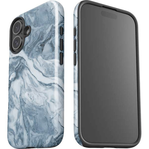 Ocean Blue Marble iPhone 16 Plus Impact Case