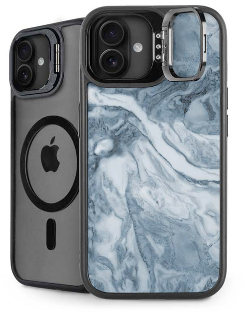 Ocean Blue Marble iPhone 16 Plus Kickstand Case