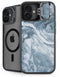 Ocean Blue Marble iPhone 16 Plus Kickstand Case