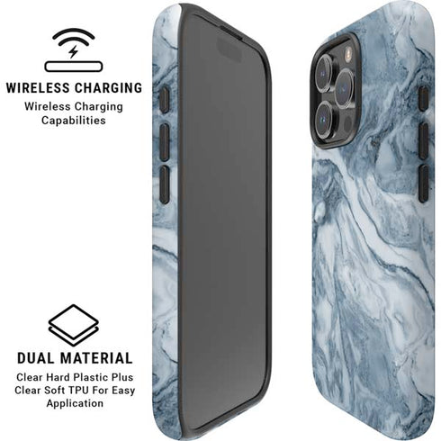 Ocean Blue Marble iPhone 16 Pro Magsafe Impact Case