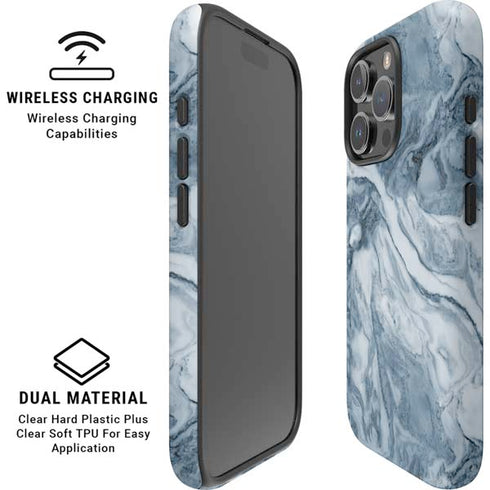 Ocean Blue Marble iPhone 16 Pro Max Magsafe Impact Case