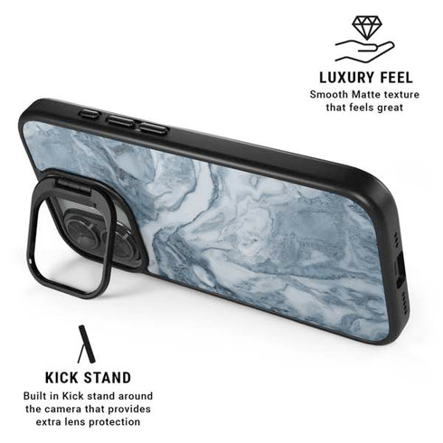 Ocean Blue Marble iPhone 17 Kickstand Case