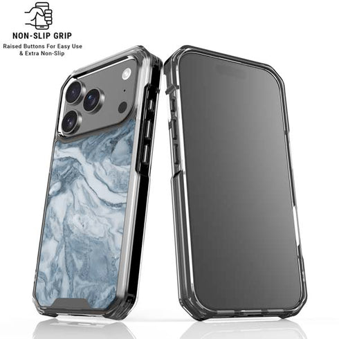 Ocean Blue Marble iPhone 17 Pro Clear Case