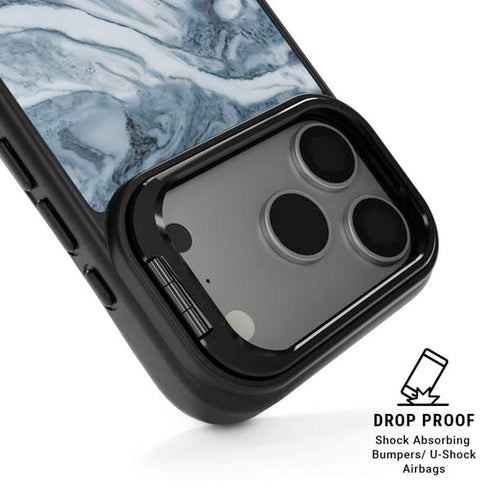 Ocean Blue Marble iPhone 17 Pro Kickstand Case