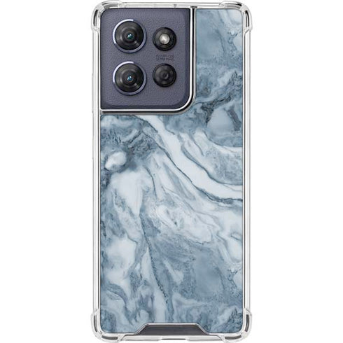 Ocean Blue Marble Moto G Power 5G (2025) Clear Case