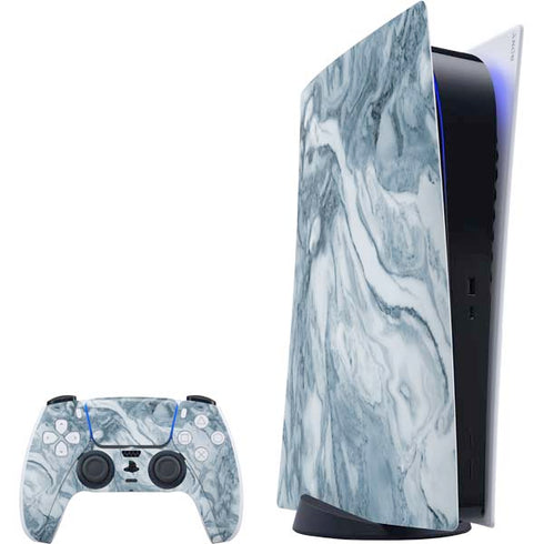 Ocean Blue Marble PlayStation PS5 Skins