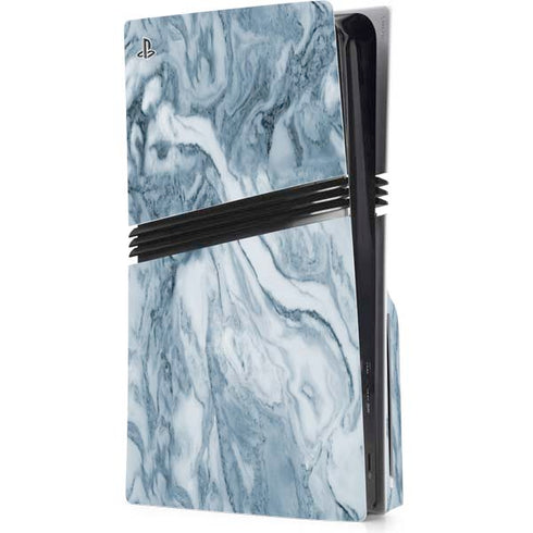 Ocean Blue Marble PS5 Pro Disk Console Skin