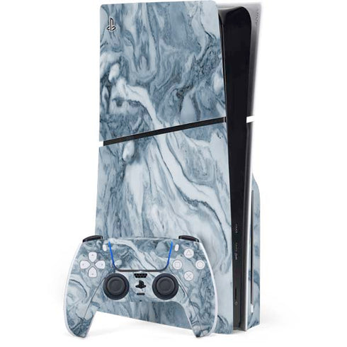 Ocean Blue Marble PlayStation PS5 Skins
