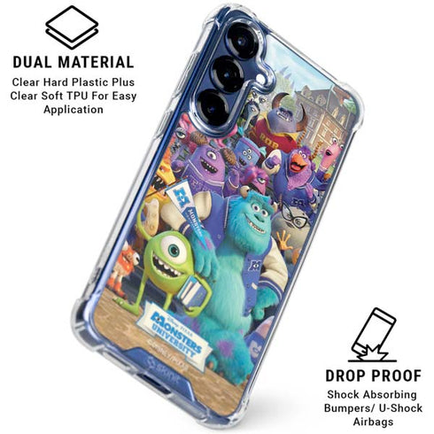 Disney Monsters University Official Poster Galaxy S25 Clear Case