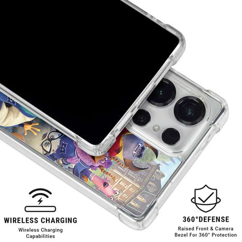 Disney Monsters University Official Poster Galaxy S25 Ultra Clear Case