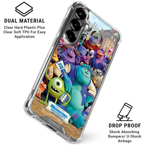 Disney Monsters University Official Poster Galaxy S26 Plus Clear Case