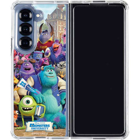 Disney Monsters University Official Poster Galaxy Z Fold7 Clear Case