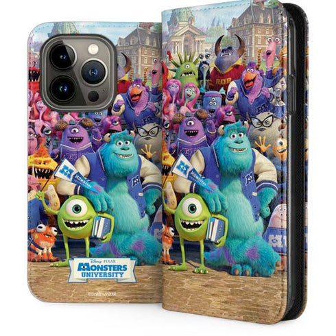 Disney Monsters University Official Poster iPhone 14 Pro Folio Case